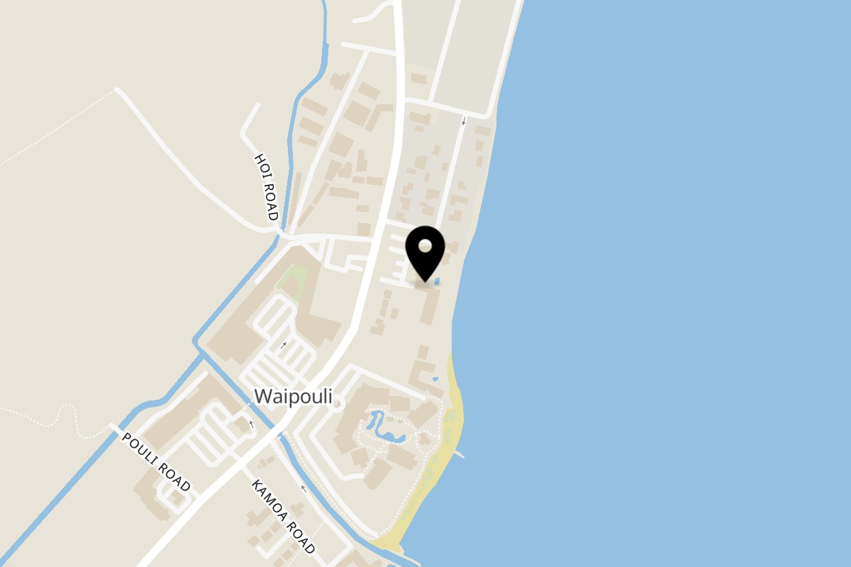 Map showing the location of Wailua Drive In on 4-733 Kuhio Hwy Suite 103 in Kapaʻa